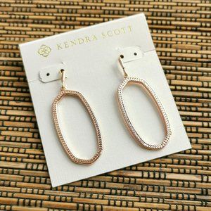 Kendra Scott Elle Open Frame Rose Gold Earrings